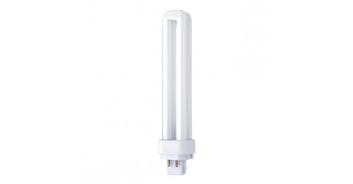 Ampoule Compacte Fluo Sylvania 10W/830, G24q-1, Blanc Chaud, Neuve