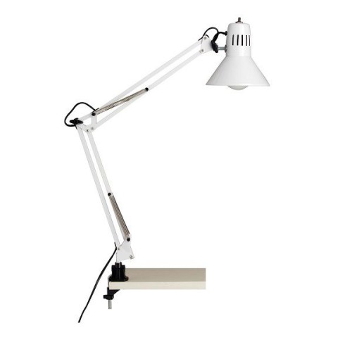 Lampe de bureau blanche Articulée VTAC E27