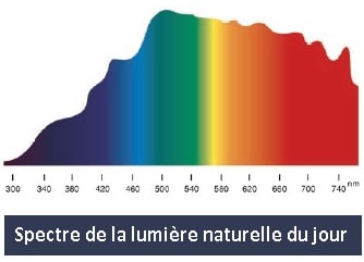 spectre de la lumiere naturelle